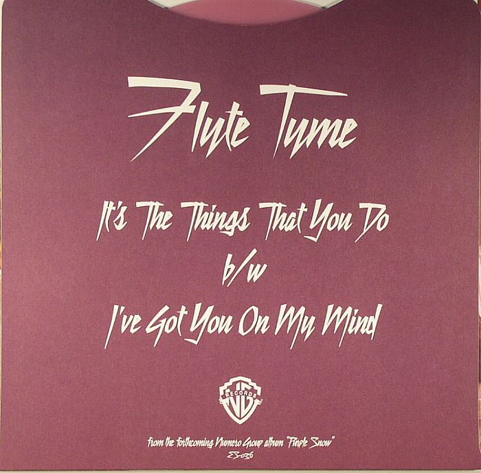 Flyte Tyme – It's The Things That You Do / I've Got You On My Mind (7", Numero Group, 2013) Back Cover