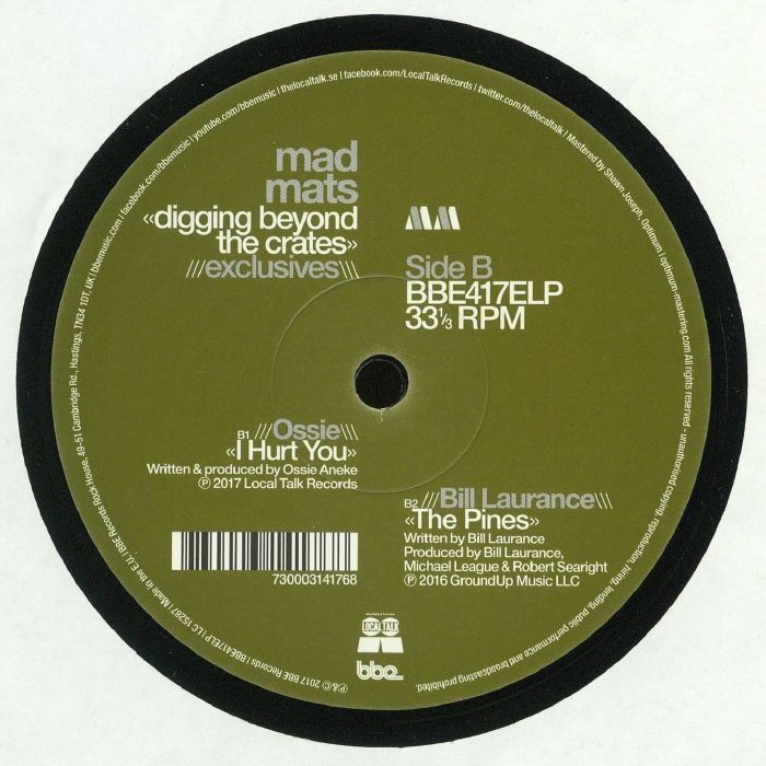 Mad Mats – Digging Beyond The Crates (Exclusives) (12", BBE, 2017) Back Cover