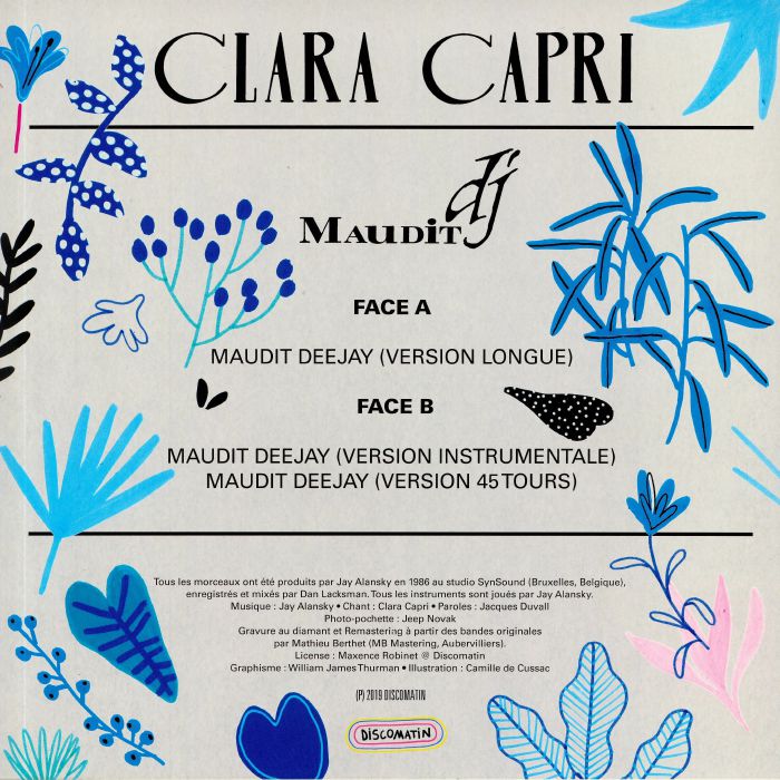 Clara Capri - Maudit DJ (12")