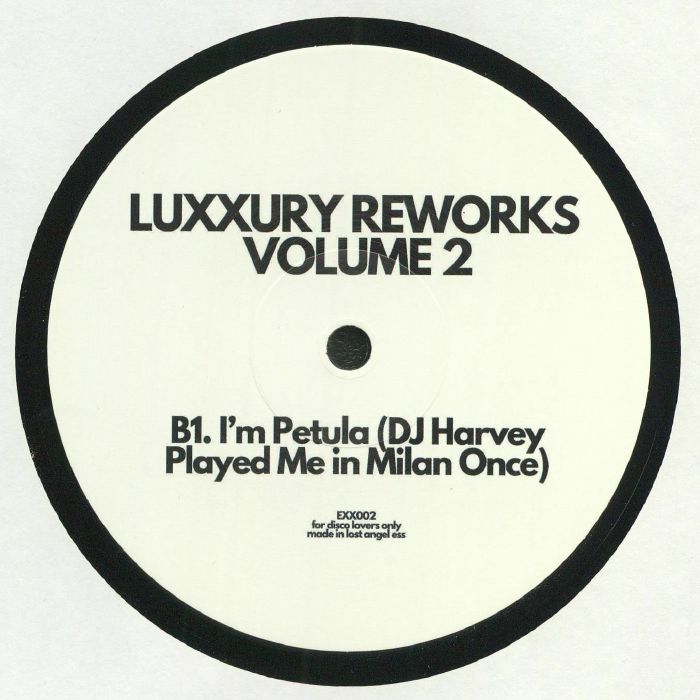 Luxxury – Luxxury Reworks Volume 2 (12", Expensive Sounding Music, 2020) Back Cover