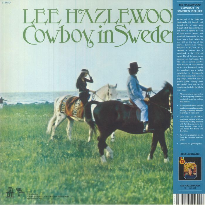 Lee Hazlewood – Cowboy In Sweden (2xLP, Light In The Attic, 2023) Back Cover