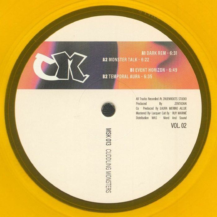 Cuddling Monsters – CM Vol.02 (12", Orange, Mask, 2024) Back Cover