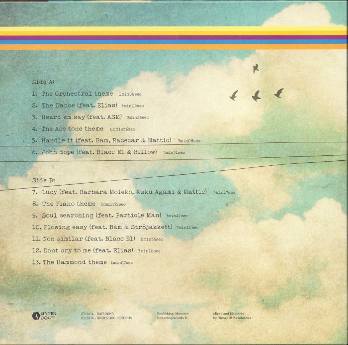 Dafuniks – Past Present Future... (LP, Underdog Records, 2024) Back Cover