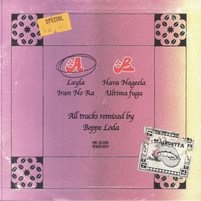 Beppe Loda – Disco Arabica (12", Maledetta Discoteca, 2025) Back Cover