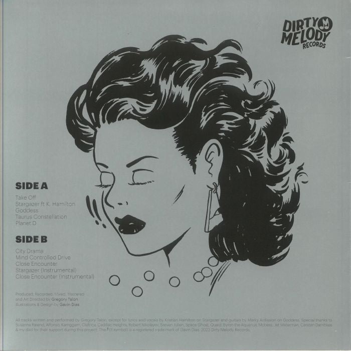 Dramaboy – Dramaboy (LP, Dirty Melody, 2024) Back Cover