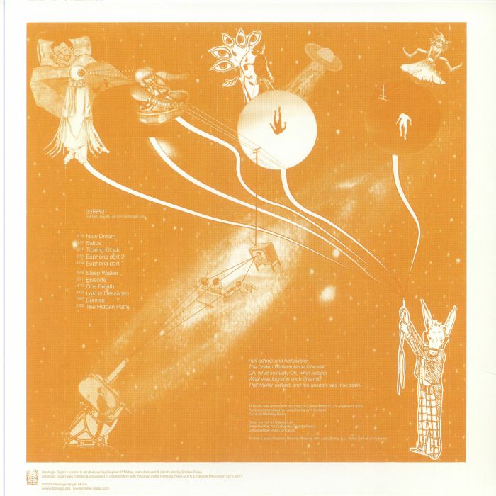 Carlos Giffoni – Dream Walker (LP, Ideologic Organ, 2024) Back Cover