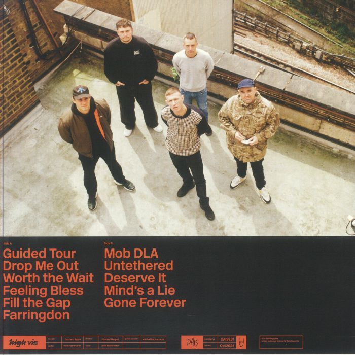 High Vis – Guided Tour (LP, Black Smoke, Dais Records, 2024) Back Cover