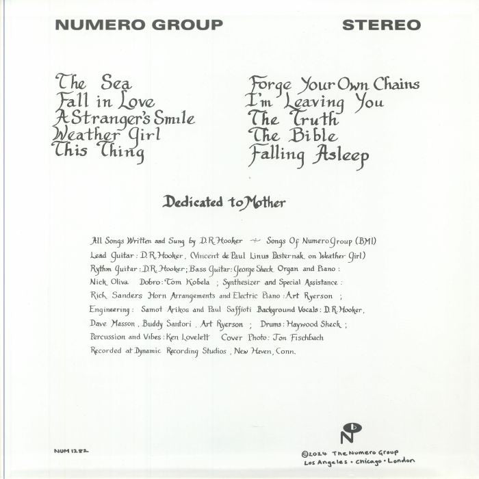 D.R. Hooker – The Truth (LP, Numero Group, 2024) Back Cover