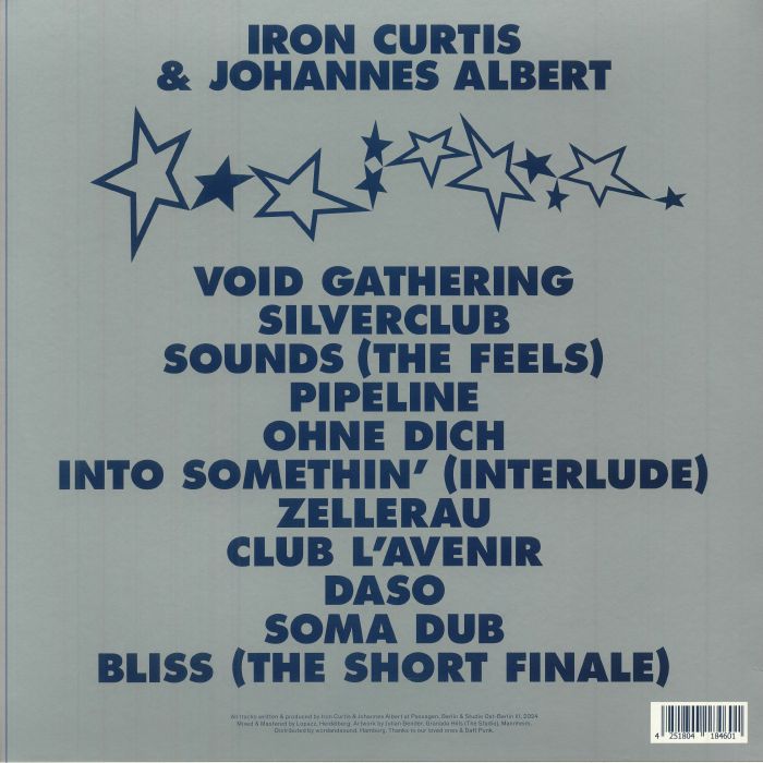 Iron Curtis Johannes Albert – Moon IV (LP, Frank Music, 2025) Back Cover