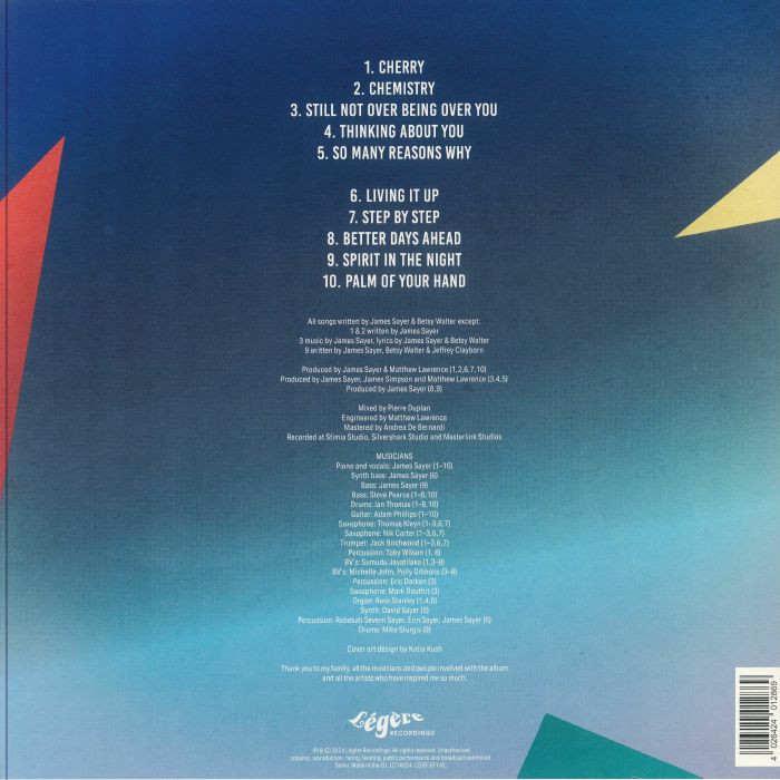 James Sayer – Creation (LP, Légère Recordings, 2024) Back Cover
