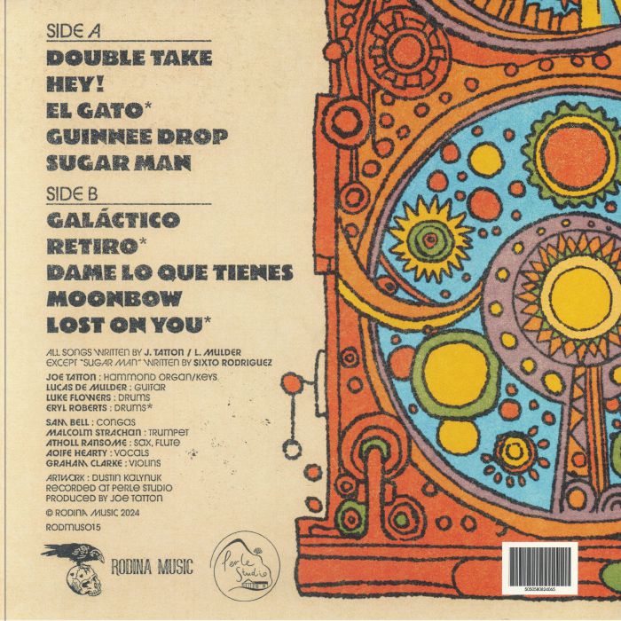 Joe Tatton Trio Lucas De Mulder – Galáctico (LP, Rodina Music, 2024) Back Cover