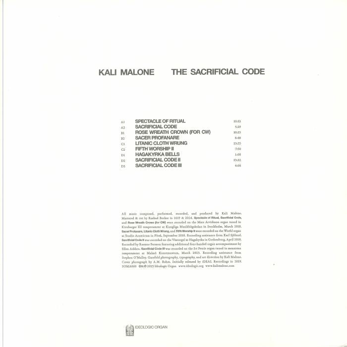 Kali Malone - The Sacrificial Code (2xLP)
