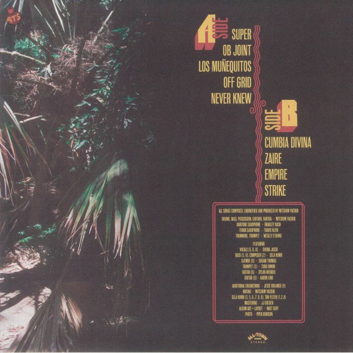 Mitchum Yacoub – Living High In The Brass Empire (LP, Random, All-Town Sound, 2024) Back Cover