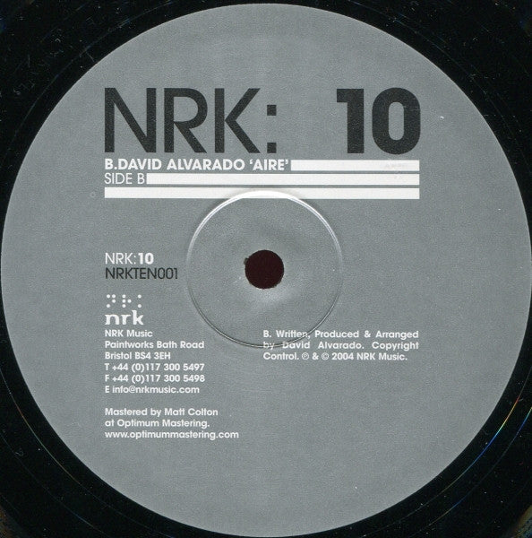 François K / David Alvarado – NRK: 10 #1 (10", NRK Sound Division, 2006) Image 4