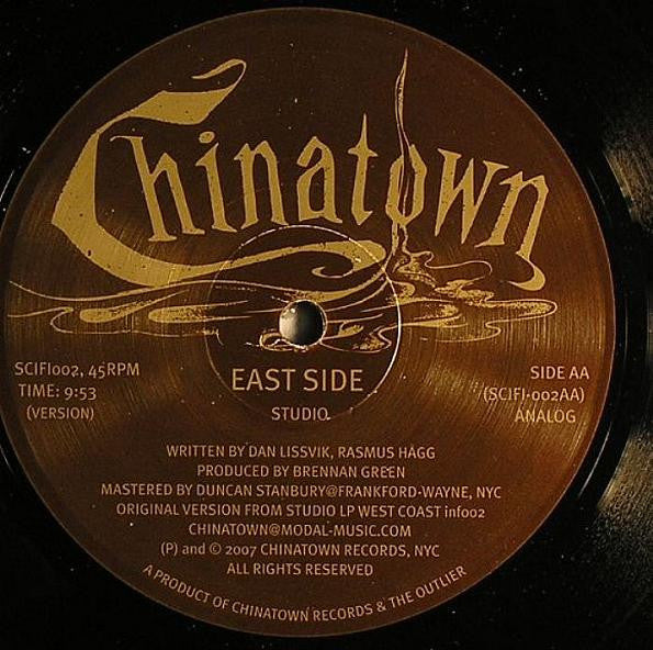 B. Green / Studio – Escape From Chinatown / East Side (12", Chinatown Records, 2007) Back Cover