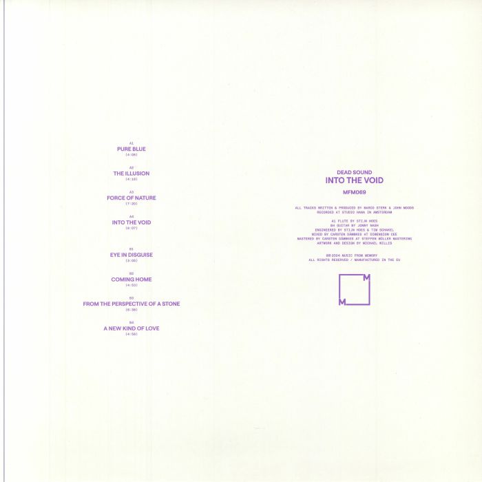 Dead Sound – Into The Void (LP, Music From Memory, 2024) Back Cover