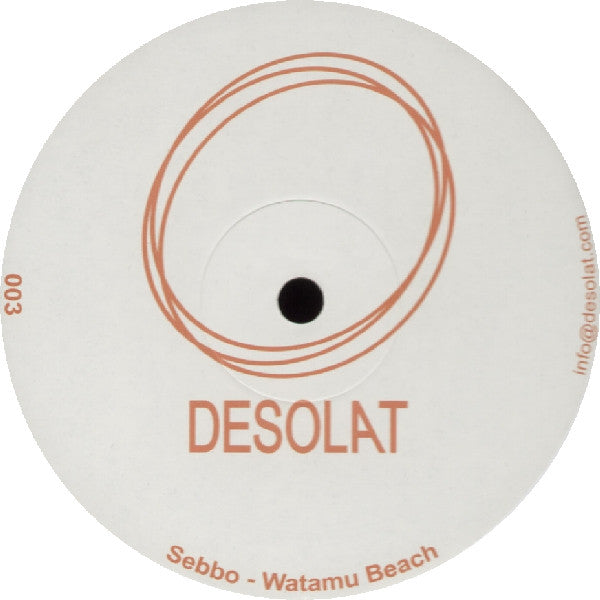 Sebbo / Moritz von Oswald – Watamu Beach (12", Desolat, 2008) Back Cover