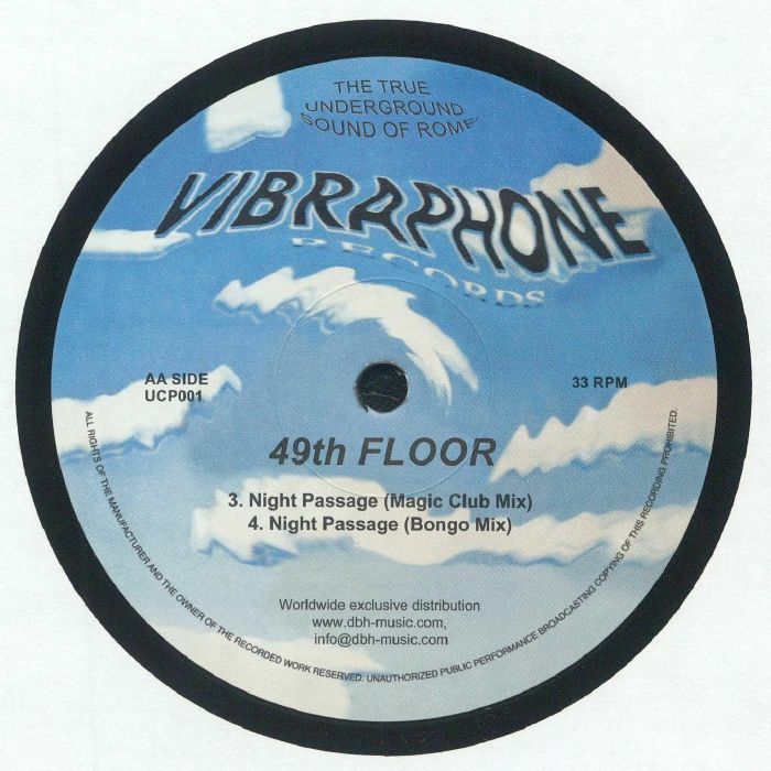 49th Floor – Night Passage (12", Vibraphone Records, 2024) Back Cover