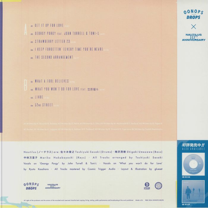 Nautilus – Pacific Voyage (LP, Obi, Oonops Drops, 2024) Back Cover