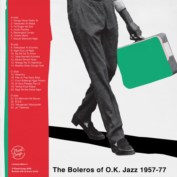 O.K. Jazz – Pas Un Pas Sans... The Boleros Of O.K. Jazz 1957-77 (2xLP, Planet Ilunga, 2020) Back Cover