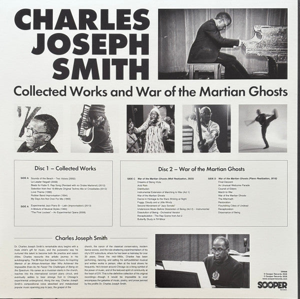 Charles Joseph Smith – Collected Works And War Of The Martian Ghosts (2x12", Sooper Records, 2026) Back Cover