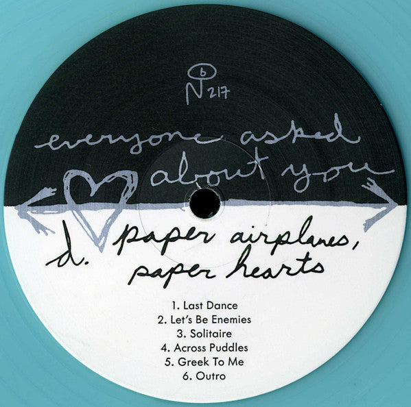 Everyone Asked About You – Paper Airplanes, Paper Hearts (2xLP, Failed Memory Blue, Numero Group, 2023) Image 6