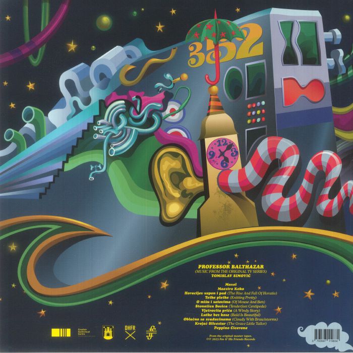 Tomislav Simović – Professor Balthazar (Music From The Original TV Series) (LP, Gatefold, Fox & His Friends, 2023) Back Cover