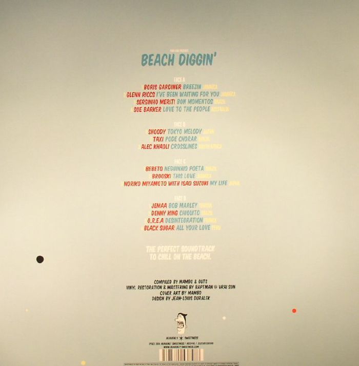 Various – Pura Vida Presents: Beach Diggin' Volume 4 (2xLP, Heavenly Sweetness, 2016) Back Cover