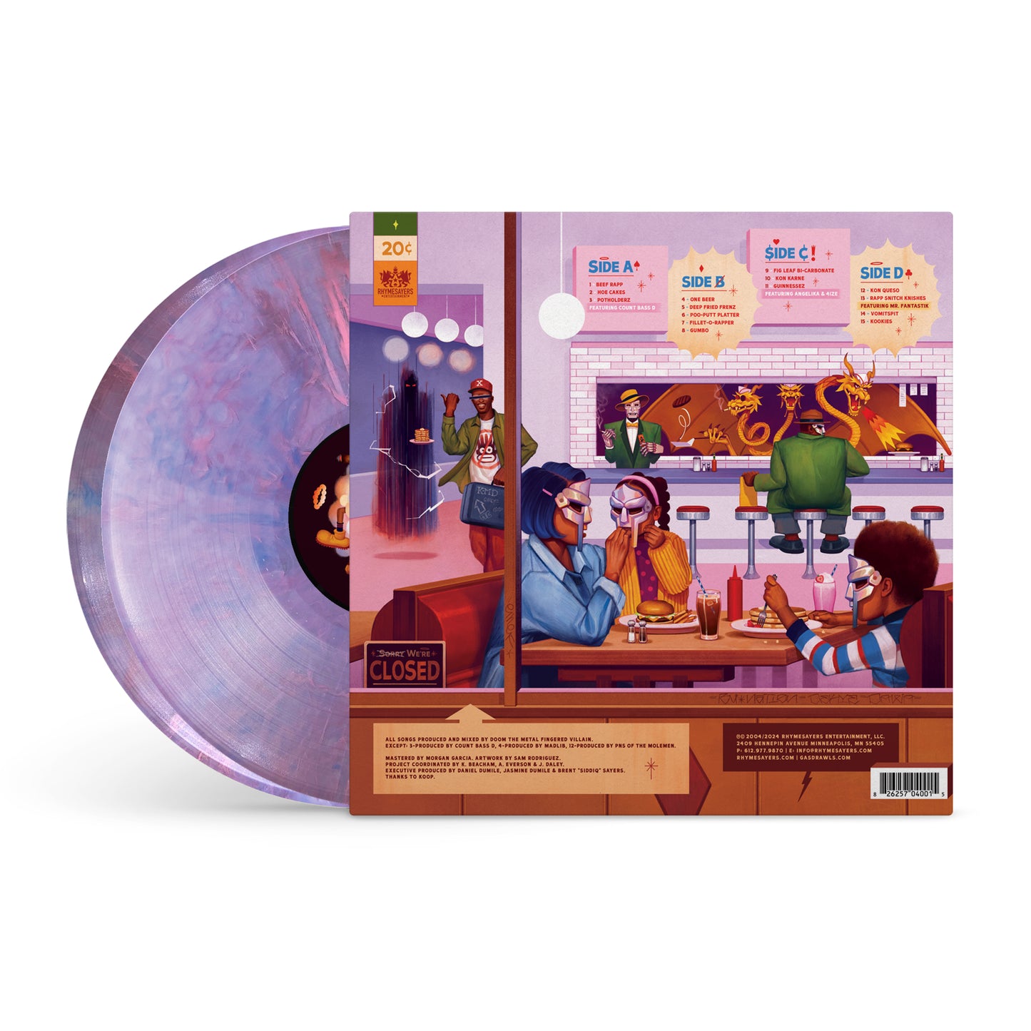 MF Doom – MM..Food (2xLP, Sweet Tart Marble, Rhymesayers Entertainment, 2024) Image 4