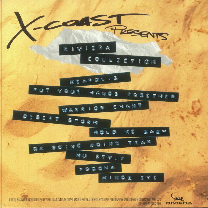 X-Coast – Riviera Collection (2xLP, Riviera Records, 2025) Back Cover