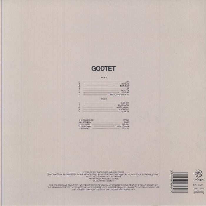 Godtet – Godtet (LP, La Sape Records, 2024) Back Cover