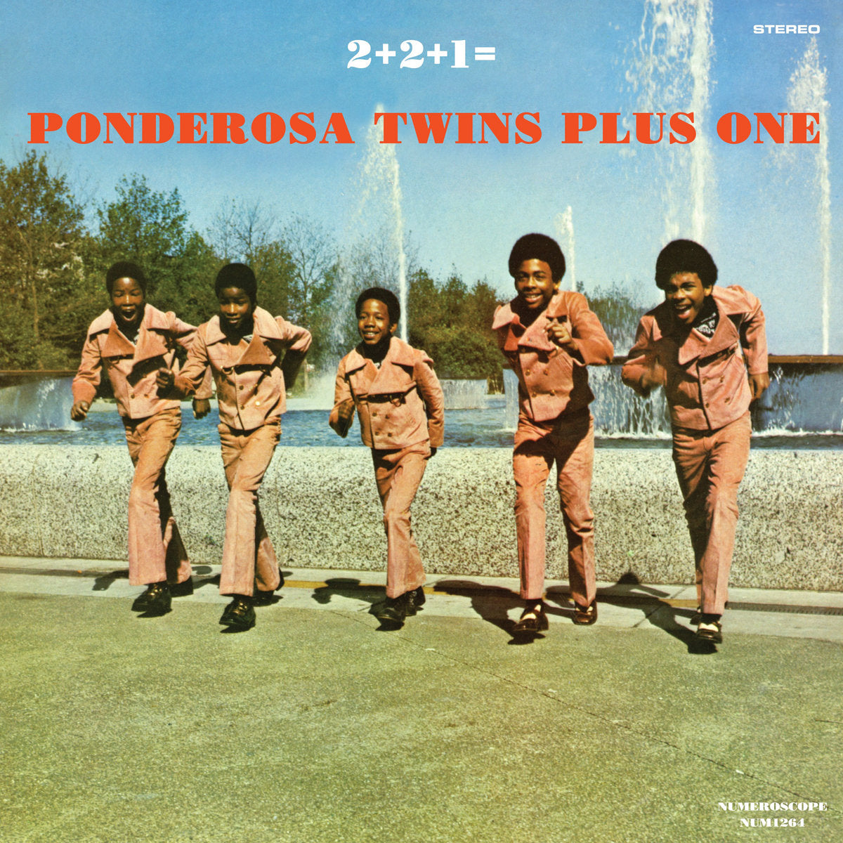 Ponderosa Twins Plus One – 2+2+1= (LP, Ponderosa Peach, Numeroscope Records, 2024) Front Cover