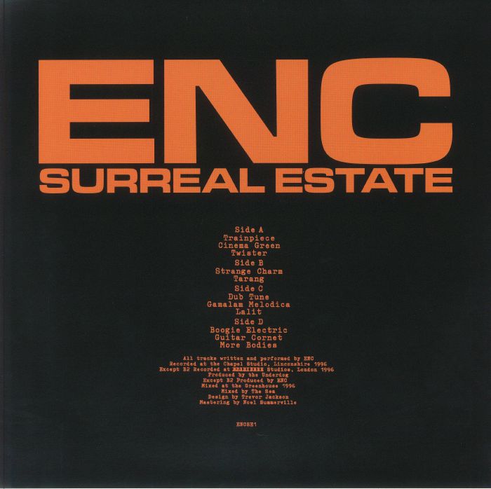 ENC – Surreal Estate (2xLP, 180g, Not On Label, 2024) Back Cover