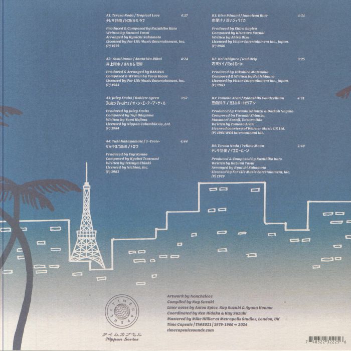 Various – Tokyo Riddim 1976-1985 Vol.2 (LP, Time Capsule, 2024) Back Cover