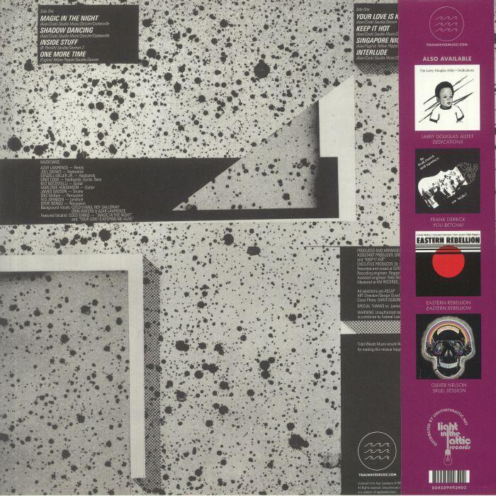 Azar Lawrence – Shadow Dancing (LP, 180g, Tidal Waves Music, 2022) Back Cover