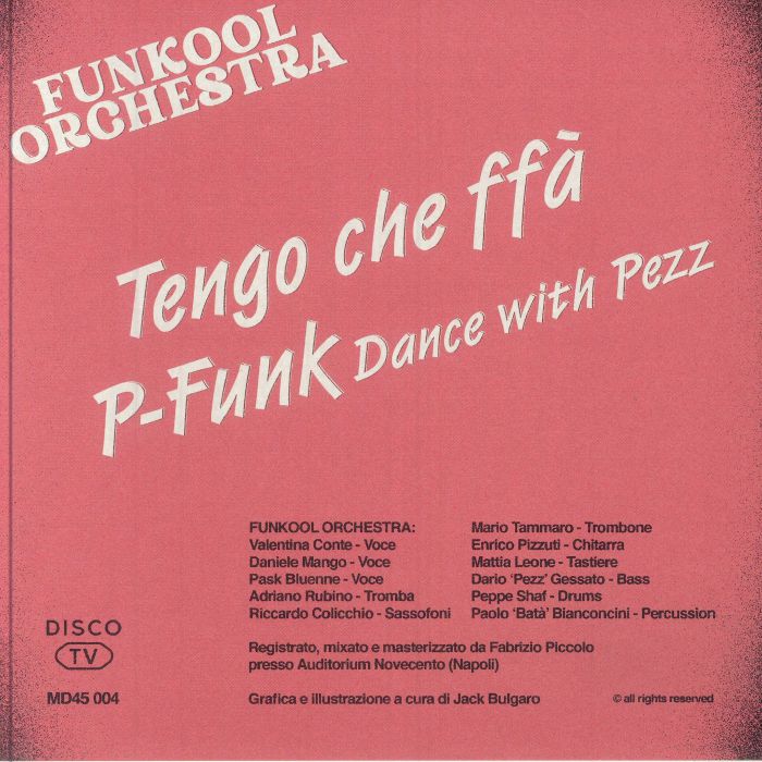 Funkool Orchestra – Tengo Che Ffà (7", Maledetta Discoteca, 2025) Back Cover