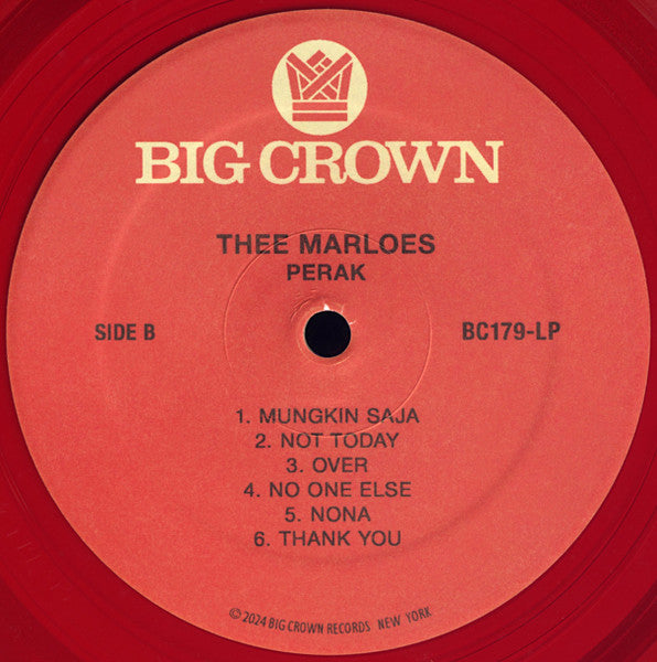 Thee Marloes – Perak (LP, Red Clear, Big Crown Records, 2024) Image 4