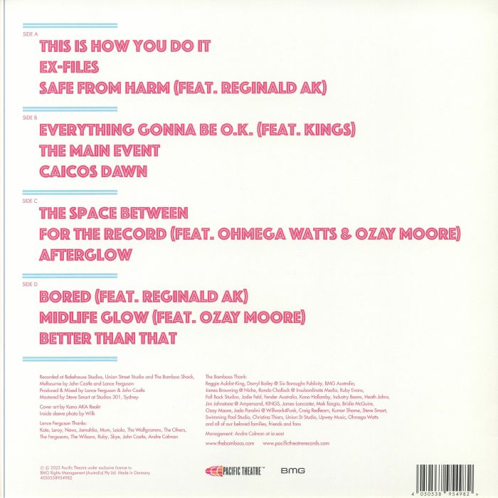 The Bamboos – This Is How You Do It (2xLP, Pacific Theatre, 2024) Back Cover