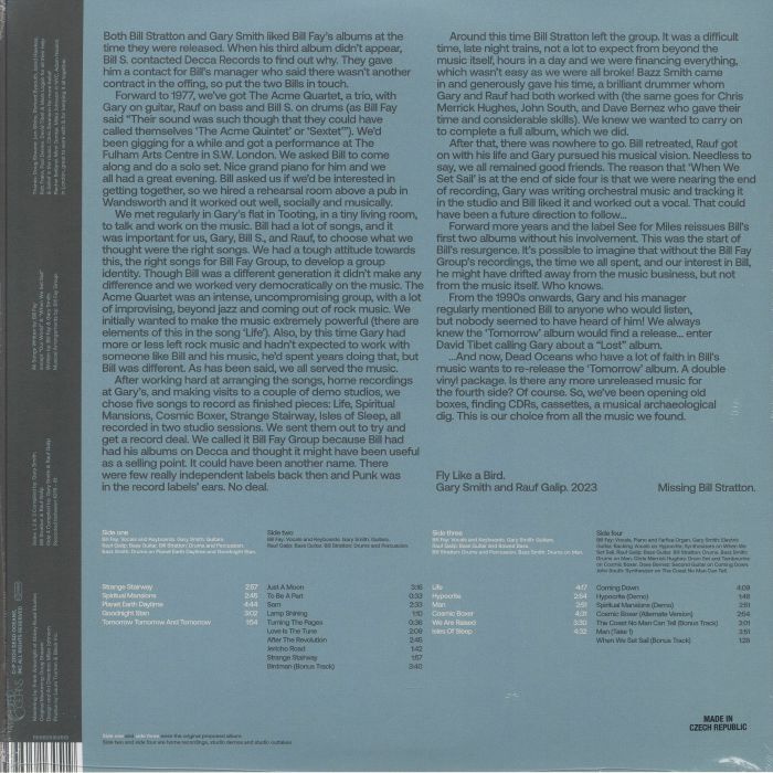 Bill Fay Group – Tomorrow Tomorrow And Tomorrow (2xLP, Dead Oceans, 2024) Back Cover