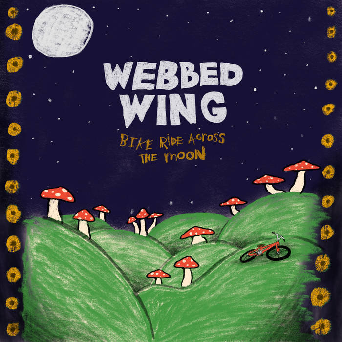 Webbed Wing – Bike Ride Across The Moon (LP, Green, Memory Music, 2019) Front Cover