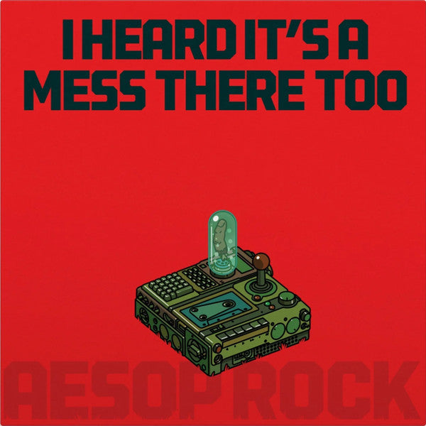 Aesop Rock – I Heard It's A Mess There Too (LP, Apple Red, Rhymesayers Entertainment, 2025) Image 4