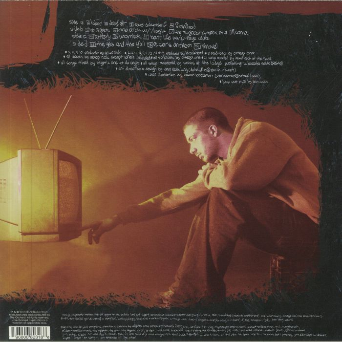 Aesop Rock – Labor Days (2xLP, Copper Metallic, Block Block Chop, 2021) Back Cover