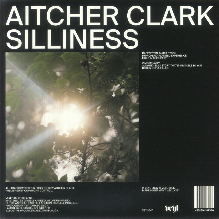Aitcher Clark – Silliness (LP, VEYL, 2025) Back Cover