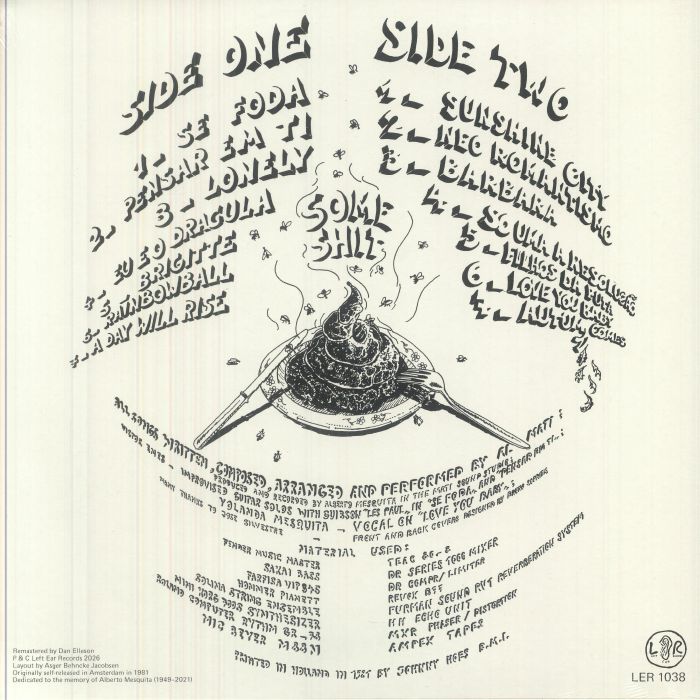 Al Mati – Some Shit (LP, Left Ear Records, 2025) Back Cover
