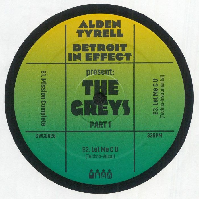 Alden Tyrell , Detroit In Effect – Present: The Greys Part 1 (12", Clone West Coast Series, 2025) Back Cover