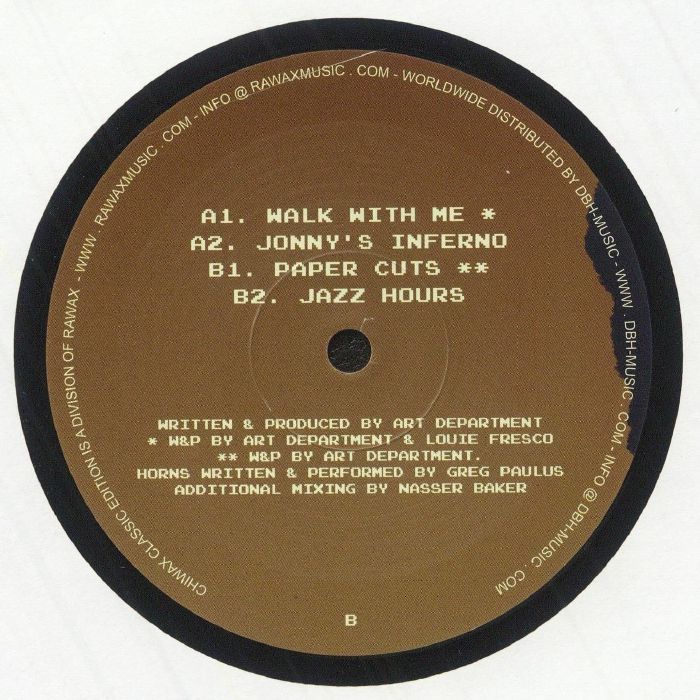 Art Department – Paper Cuts EP (12", Rawax, 2025) Back Cover