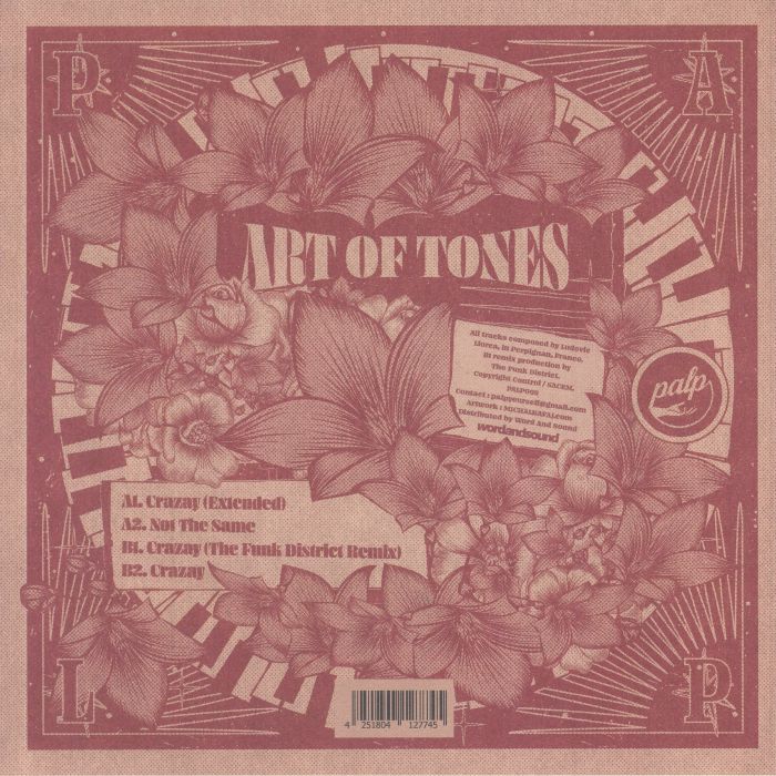 Art Of Tones – Crazay / Not The Same (12", Palp, 2022) Back Cover
