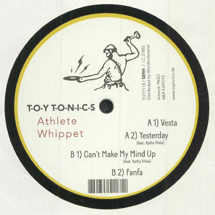 Athlete Whippet – Vesta (12", Toy Tonics, 2021) Back Cover