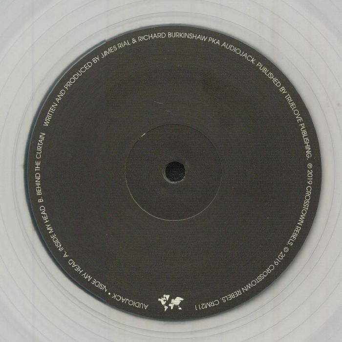 Audiojack – Inside My Head (12", Clear, Crosstown Rebels, 2021) Back Cover