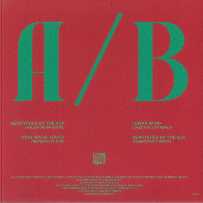 Aura Safari Jimi Tenor – Sensory Re-Blending (12", Hell Yeah Recordings, 2025) Back Cover